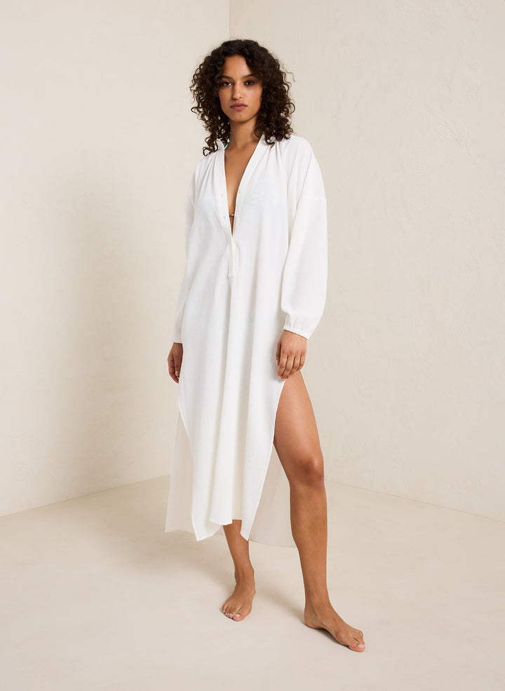 Palma Silk Maxi Coverup