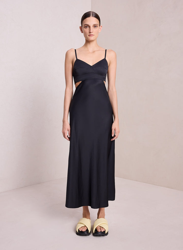 Blakely Satin Midi Dress