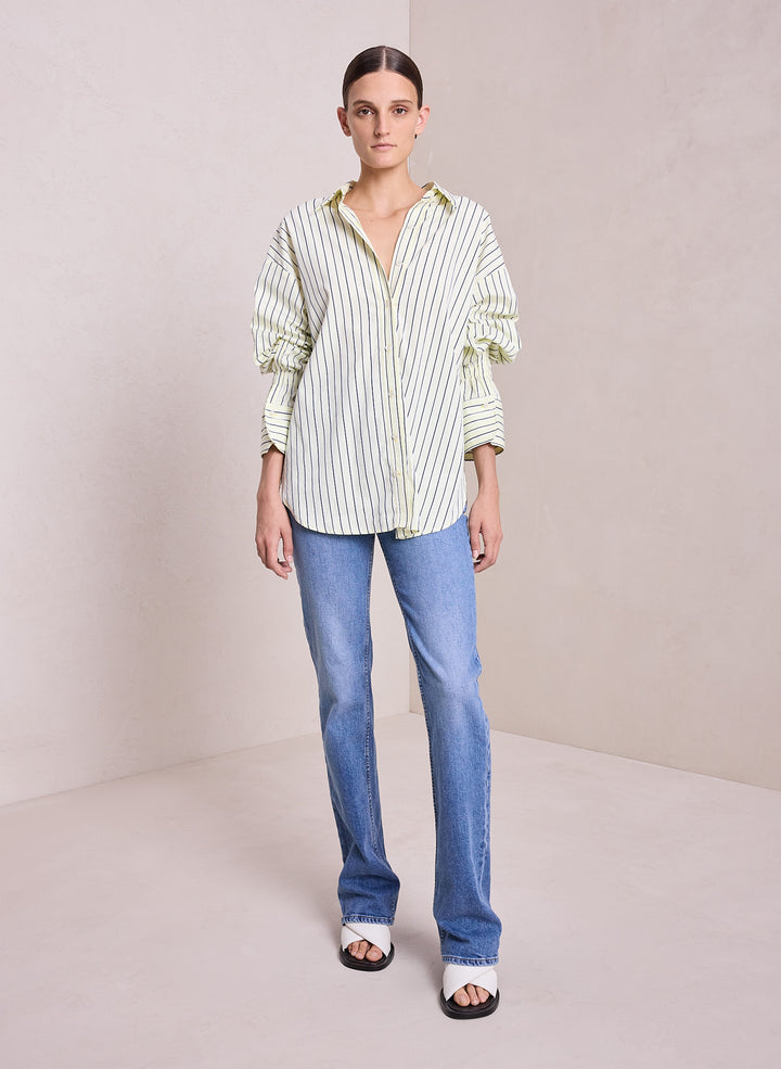 Monica Striped Cotton Top